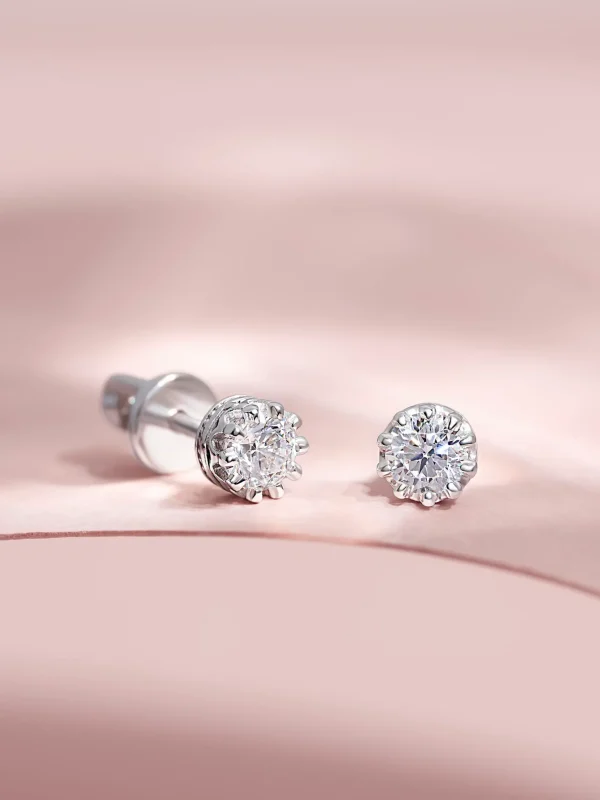 Сережки Matching, срібло, цикорій